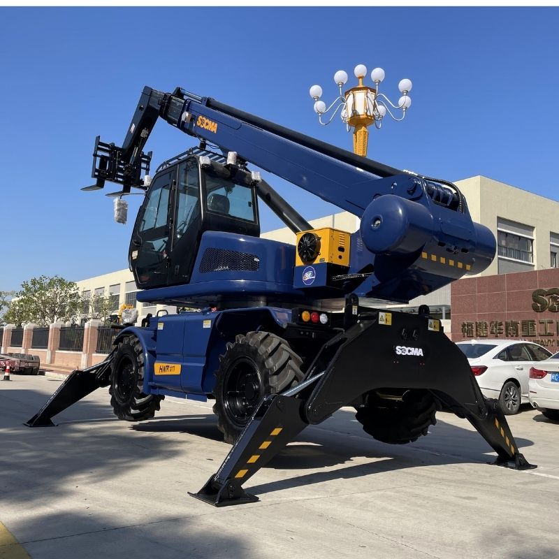 Empilhadeira Telescópica Rotativa SOCMA HNTR4015-4Z de 4 Toneladas e 15 Metros para Construção e Uso Industrial
